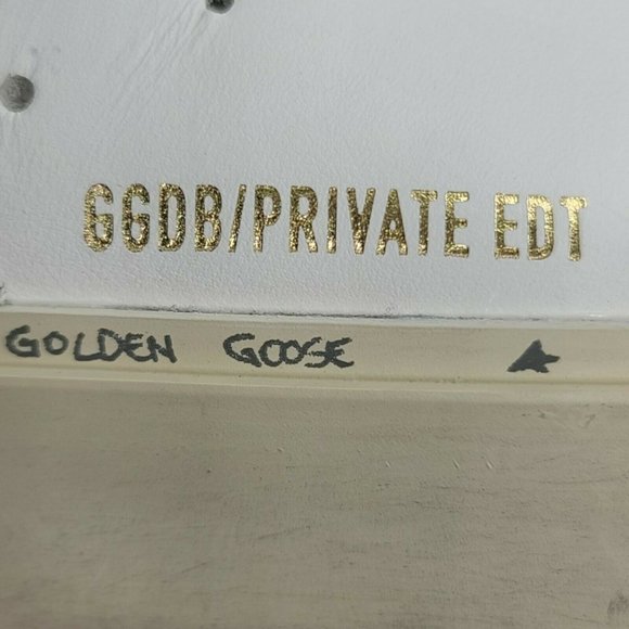 $560 Women's Sz 41 Golden Goose Hi Star Leather Lace Up Sneakers - Picture 7 of 12